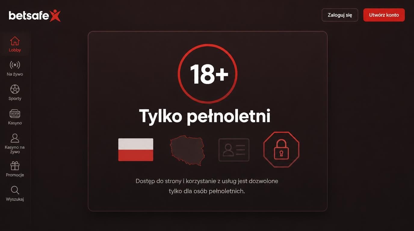 Pełnoletność, mapka Polski, flaga, dokument tożsamości, znak stop blokady